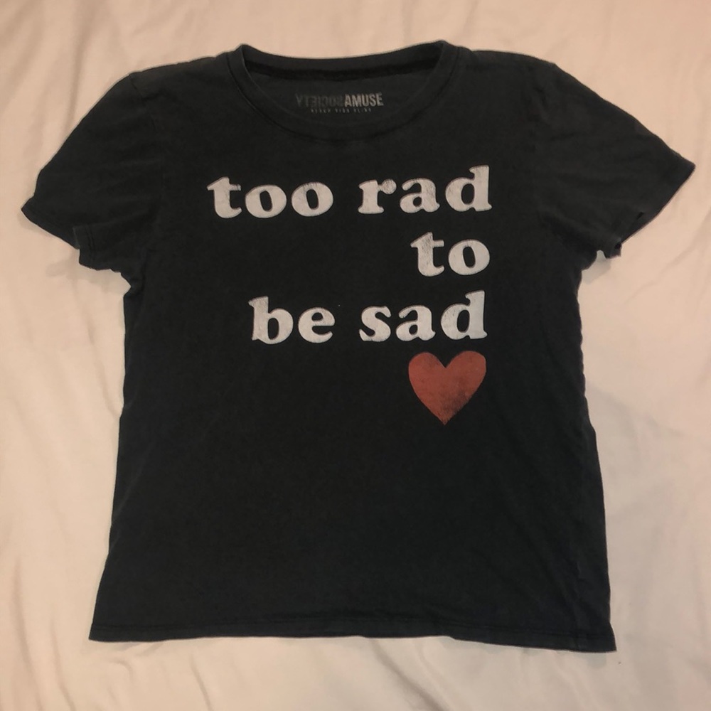 Amuse society crop tee